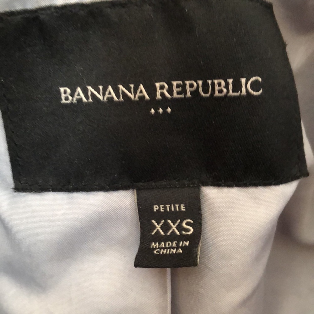 Banana Republic wool blend light gray coat w/Faux fur attachable collar Size XXS - Picture 9 of 13
